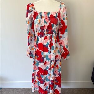 Floral Long Sleeve Dress